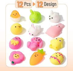 Easter Mochi Squishy Toys (12 Pack) - Cute Easter Designs