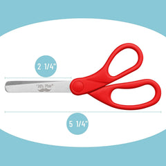 Bulk Kids Scissors 5" (24 Pack) - Blunt Tip, Modern Shades, Ages 4+