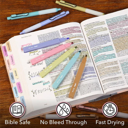 Mr. Pen ESV Journaling Bible Kit for Women with Aesthetic Highlighters, Gel Pens, Tabs, Sticky Notes, Reading Tracker, and Pencil Case