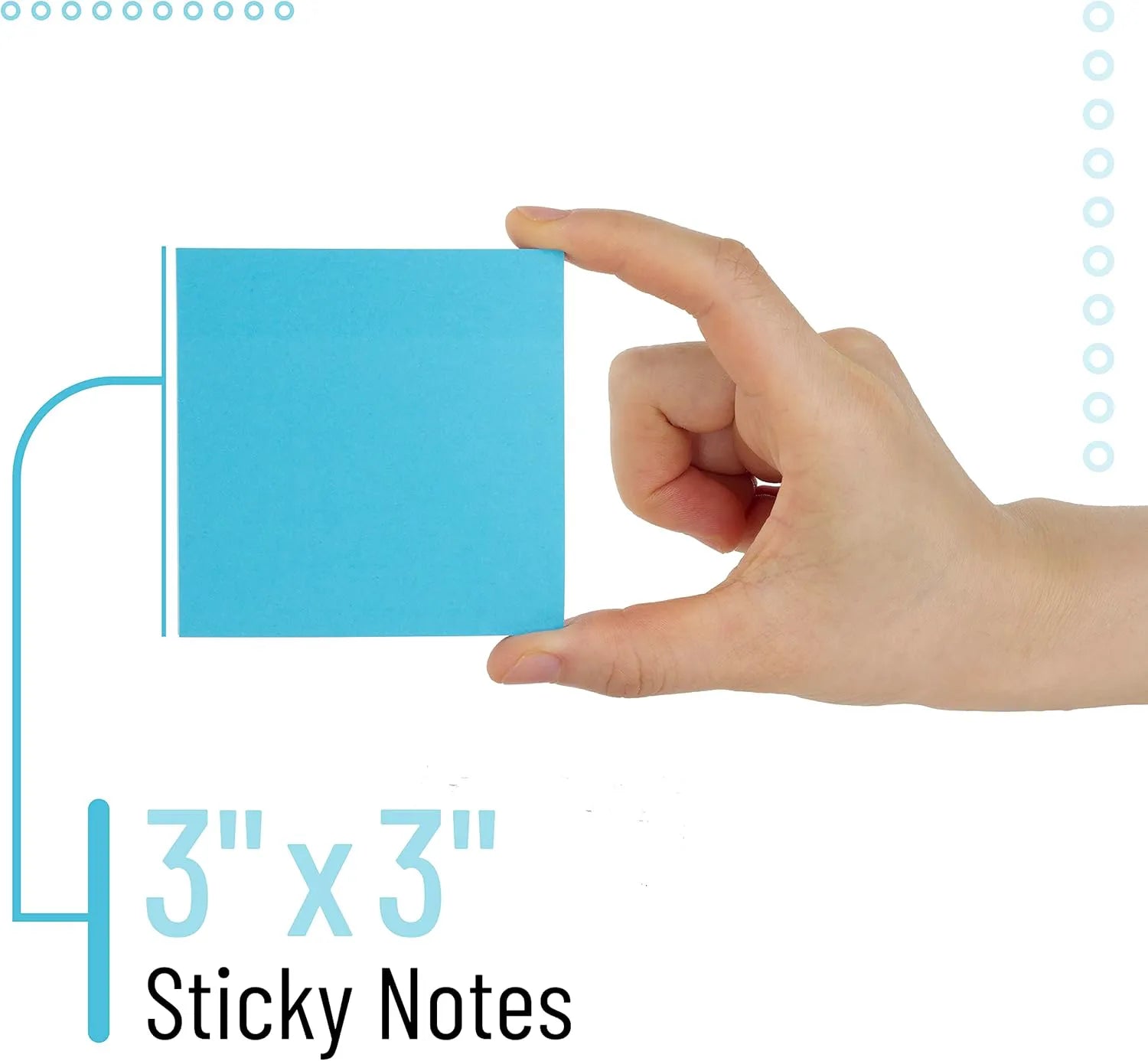 Mr. Pen Sticky Notes 3x3 Inches, 8 Pads, Bright Colors, Self-Stick Note Pads