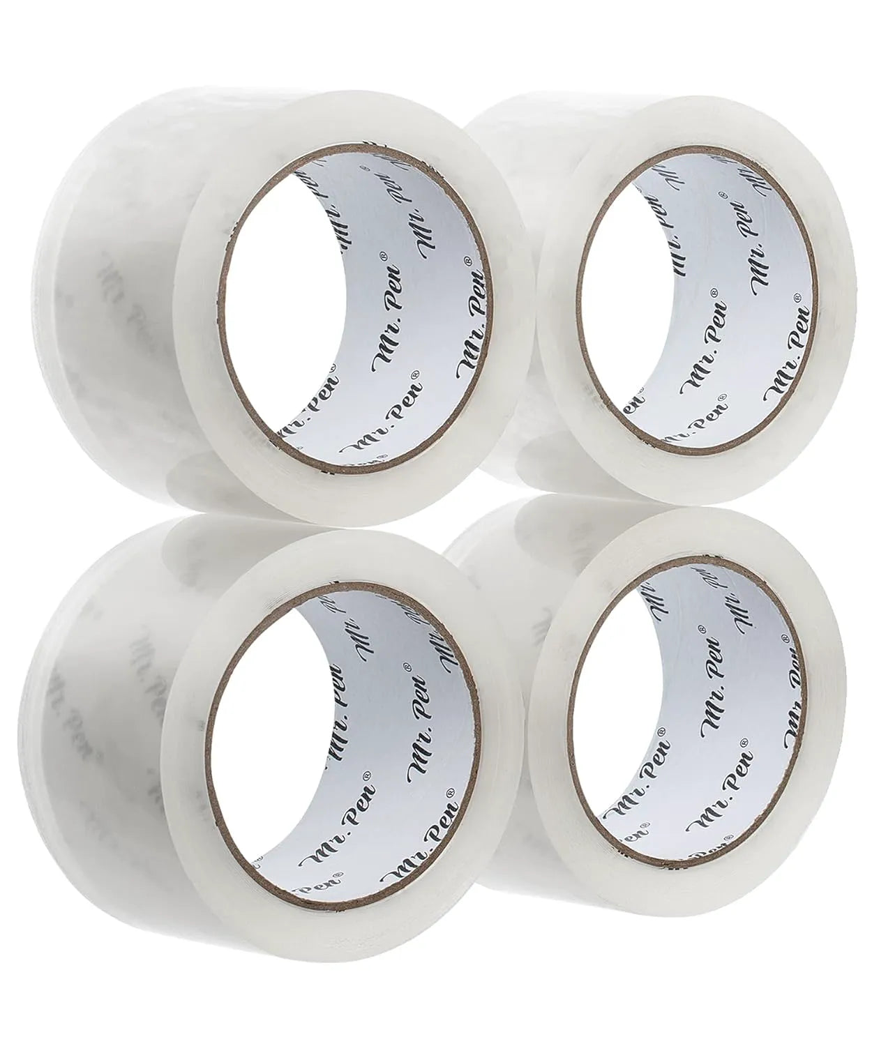 Clear Packing Tape 4-Pack, 1.88" Wide, 60 Yards per Roll, Strong Adhesive Shipping Tape