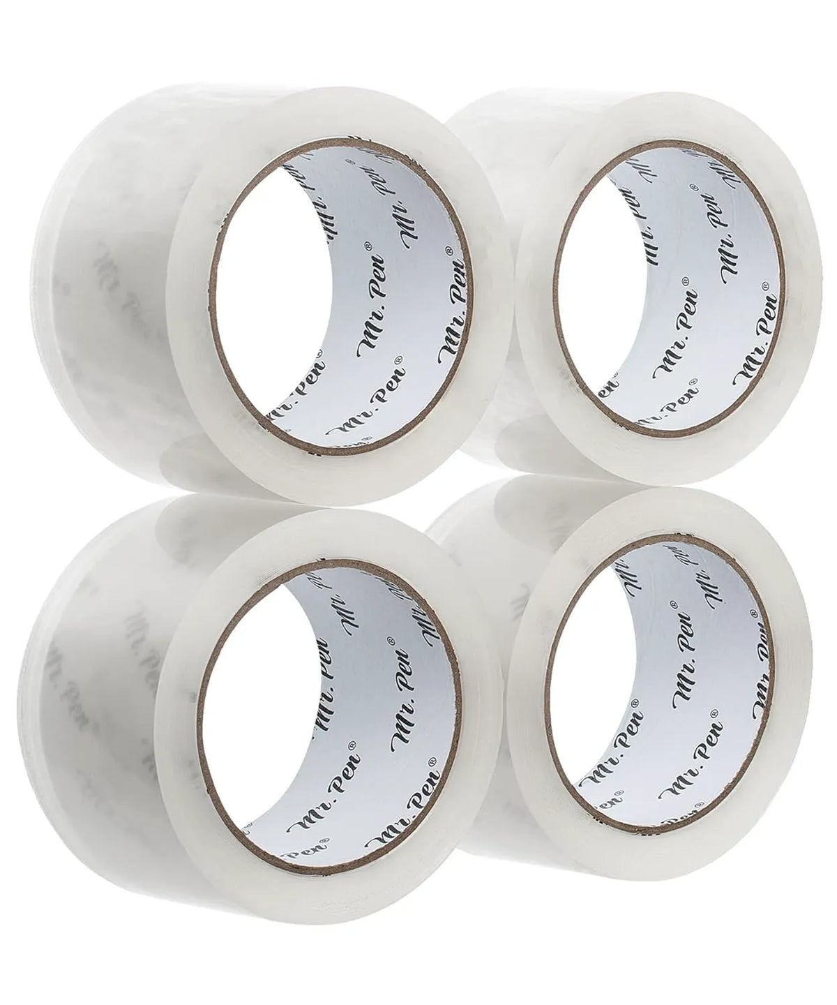 Clear Packing Tape 4-Pack, 1.88" Wide, 60 Yards per Roll, Strong Adhesive Shipping Tape