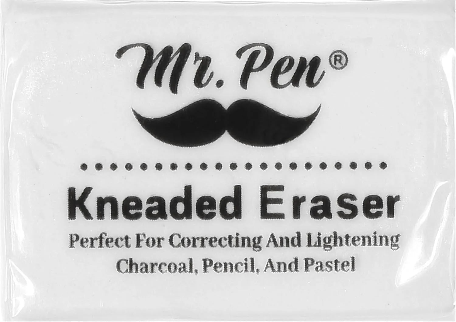 White Kneaded Erasers (12 Pack) - Moldable Art Erasers for Artists