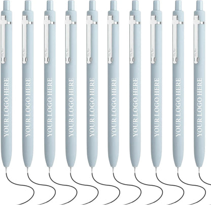 Customizable Retractable Cross Clip Pens - Fine Point 0.5mm Black Ink, Black Barrel