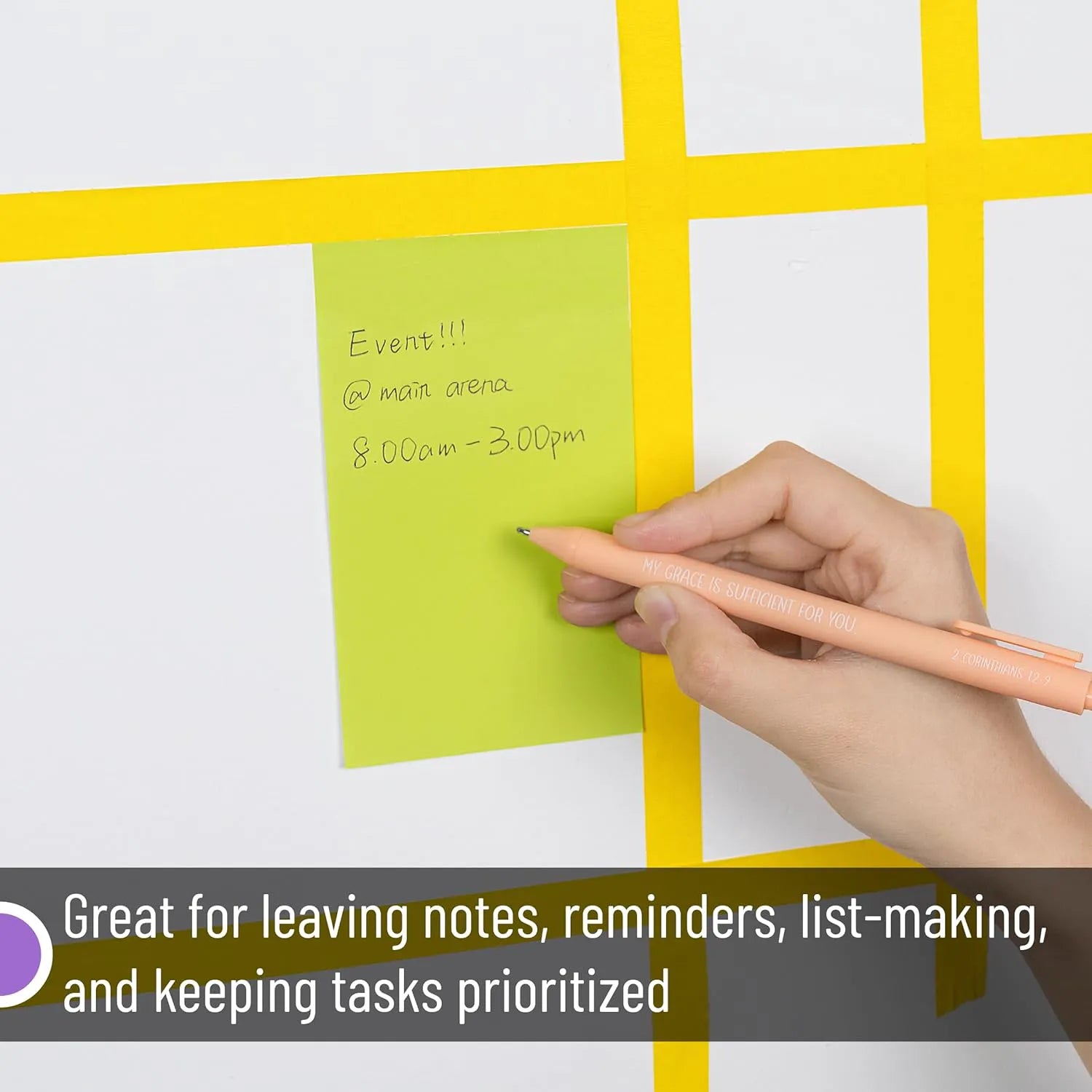 Colorful Large Sticky Notes 3x5 Inch 8 Pads 640 Sheets