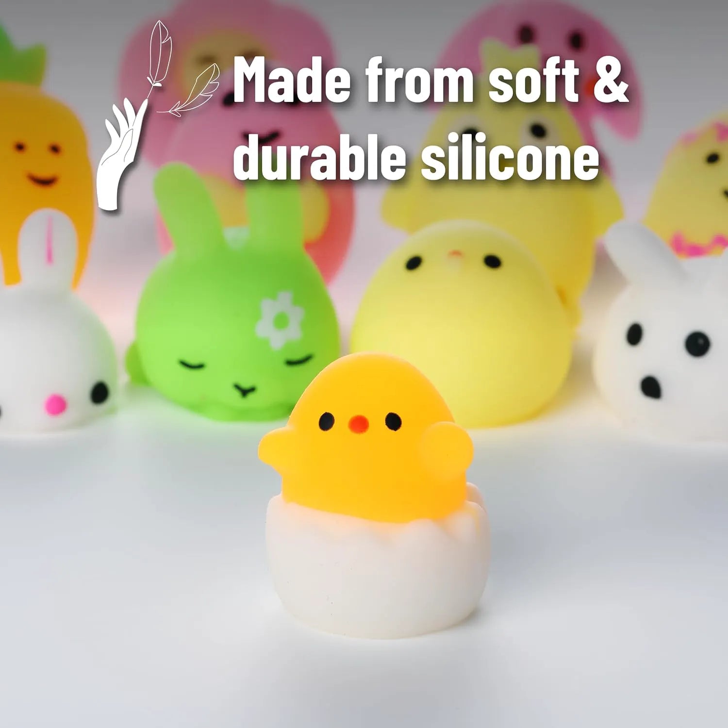 Easter Mochi Squishy Toys (12 Pack) - Cute Easter Designs