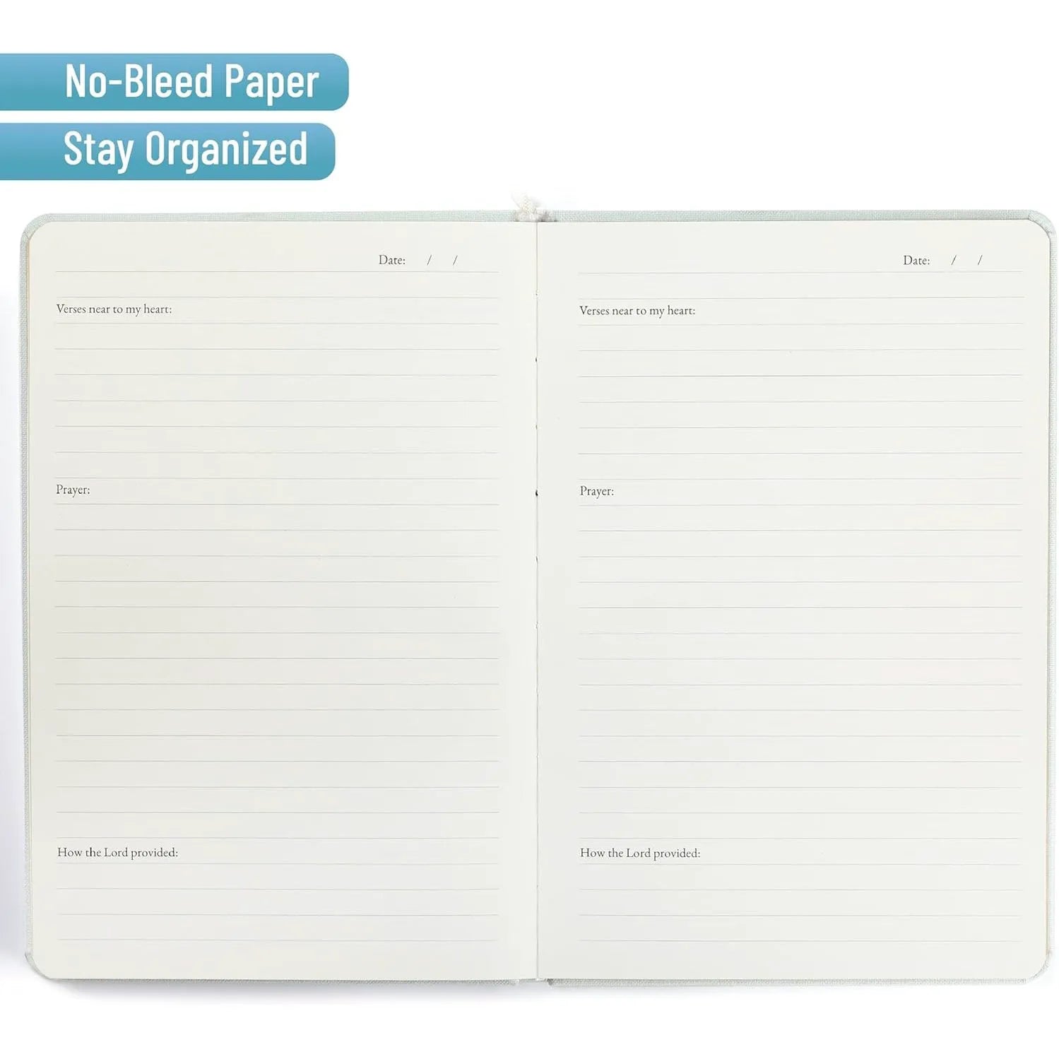 Mr. Pen Prayer Journal for Women - Whisper Blue, 8.4"x5.7", 80 Sheets, Christian Gift for Mothers, Prayers for Son & Daughter