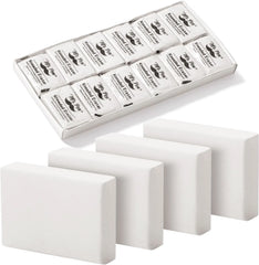 White Kneaded Erasers (12 Pack) - Moldable Art Erasers for Artists