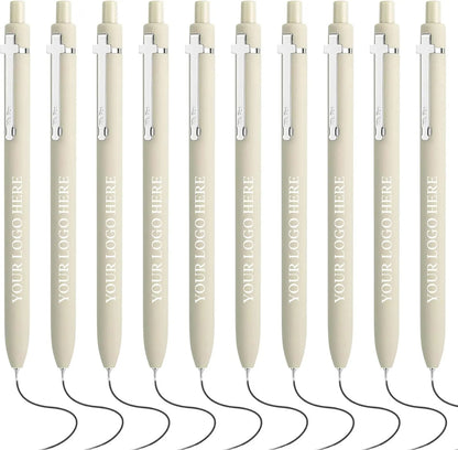 Customizable Retractable Cross Clip Pens - Fine Point 0.5mm Black Ink, Black Barrel