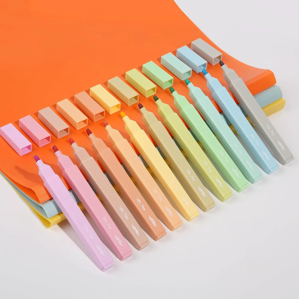 Macaron Aesthetic Highlighters (12 Pack) - No Bleed Chisel Tip Assorted Colors for Bible & Study