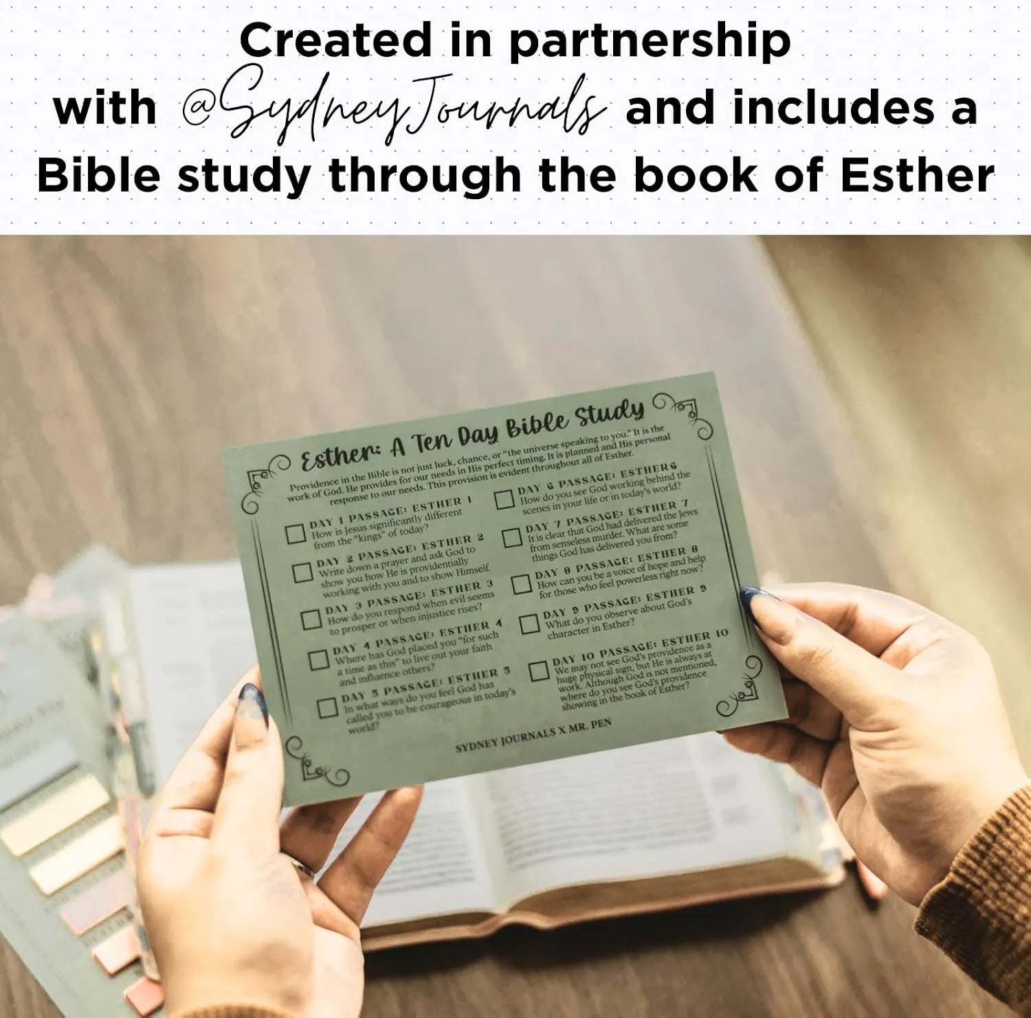 Esther Bible Journaling Kit by SydneyJournals