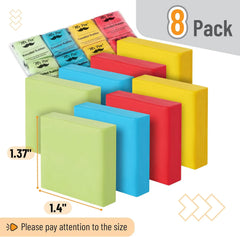 Colorful Kneaded Erasers (8 Pack, 1.4" x 1.37") for Artists