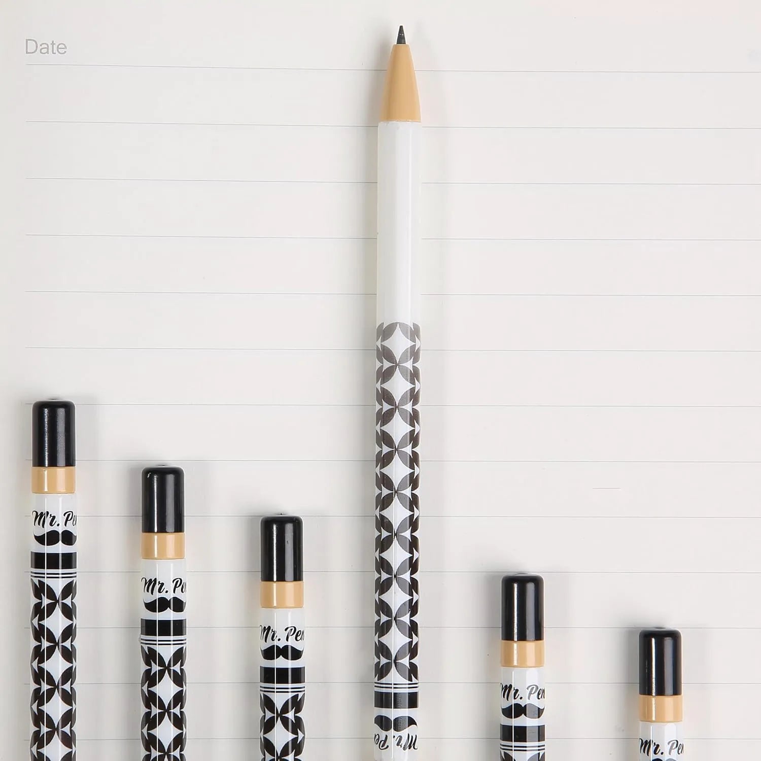 Rotary Mechanical Pencil Set (6 pcs) with Twist Design, HB Lead