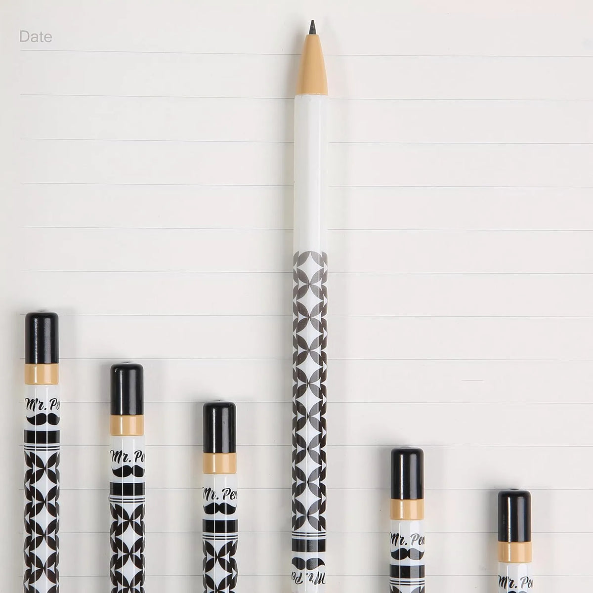 Rotary Mechanical Pencil Set (6 pcs) with Twist Design, HB Lead