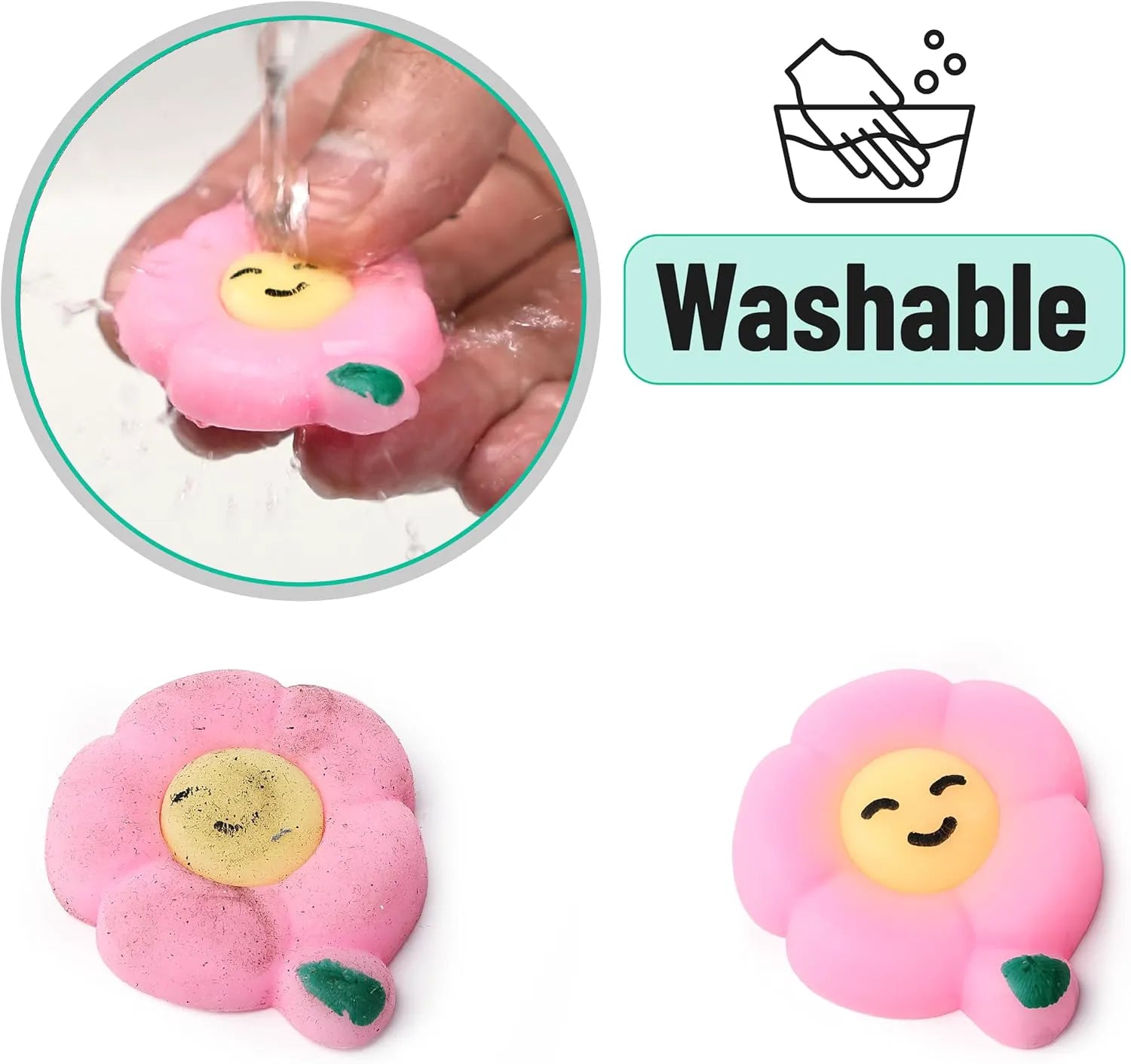 Easter Mochi Squishy Toys for Kids - 48 Pack with 24 Unique Designs