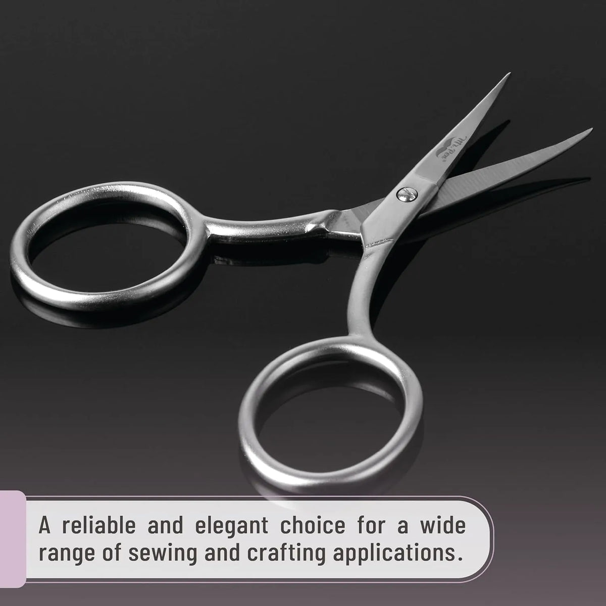 Curved Embroidery Scissors (2-Pack) – 3.5" Stainless Steel with Sharp Pointed Blades
