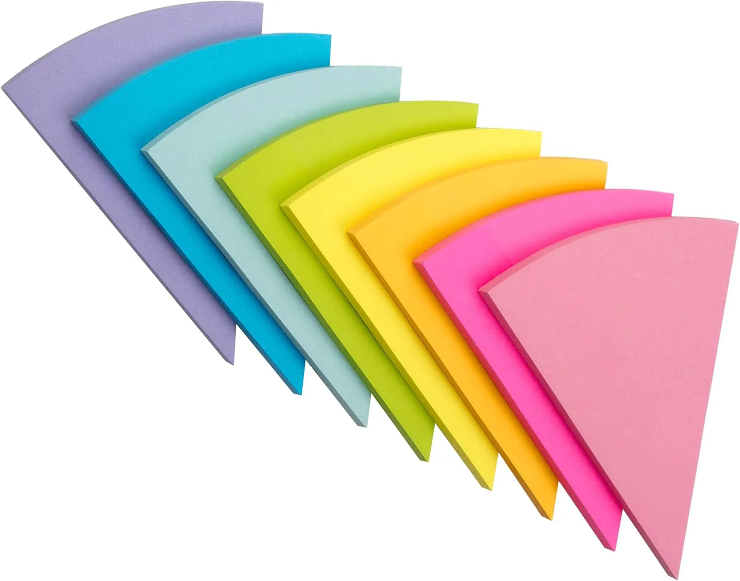 Triangular Sticky Notes, 8 Pads, 480 Sheets, 4-Inch Colorful Sticky Notes Bulk, Color Wheel Sticky Note, Self-Stick Note Pads, Sticky Pads Sticky Notes Aesthetic