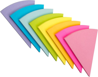 Triangular Sticky Notes, 8 Pads, 480 Sheets, 4-Inch Colorful Sticky Notes Bulk, Color Wheel Sticky Note, Self-Stick Note Pads, Sticky Pads Sticky Notes Aesthetic