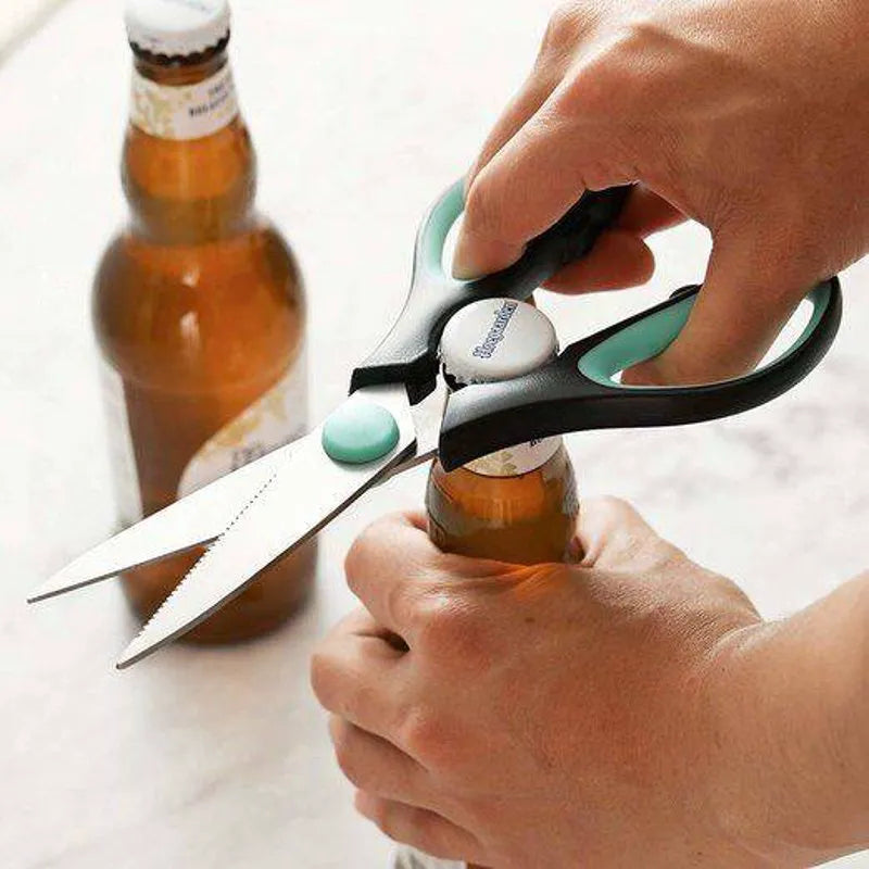 Kitchen Scissors 8 Inch, Stainless Steel Shears, Dishwasher Safe, for Meat and Food Cutting