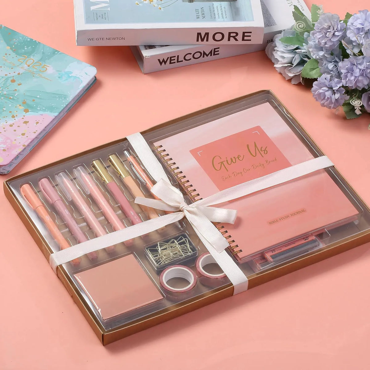 Mr. Pen Bible Journaling Kit for Women - Sunset Blush, No-Bleed Highlighters & Pens