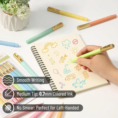 Aesthetic Bible Ballpoint Pens (10-Pack) - Assorted Colors, No-Bleed, Fast-Drying, 0.7mm Fine Point, Square Design