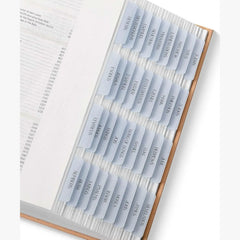 Mr. Pen Bible Tabs - 75 Transparent Dusty Blue Laminated Tabs for Women and Men