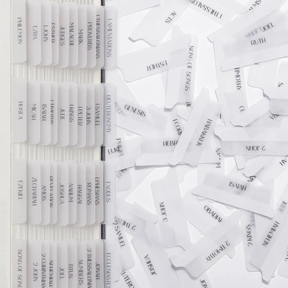 Mr. Pen Bible Tabs - 75 Transparent White Laminated Tabs for Women and Men