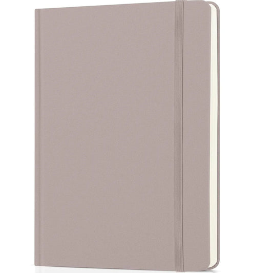 Mr. Pen Dotted Journal Notebook, 5.7"x8.3", 160 Pages, Fabric Hardcover, Brown Bullet Journal
