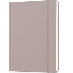 Mr. Pen Dotted Journal Notebook, 5.7"x8.3", 160 Pages, Fabric Hardcover, Brown Bullet Journal