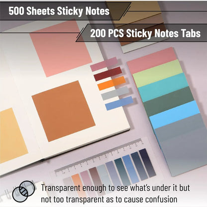 Aesthetic Book Annotation Kit - 38 Pieces with Highlighters, Gel Pens, and Sticky Notes