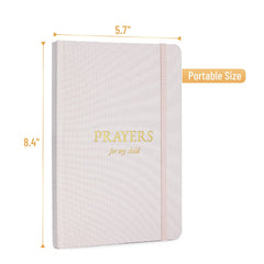 Mr. Pen Prayer Journal for Women - Pink, 8.4"x5.7", 80 Sheets, Christian Gift for Daughter