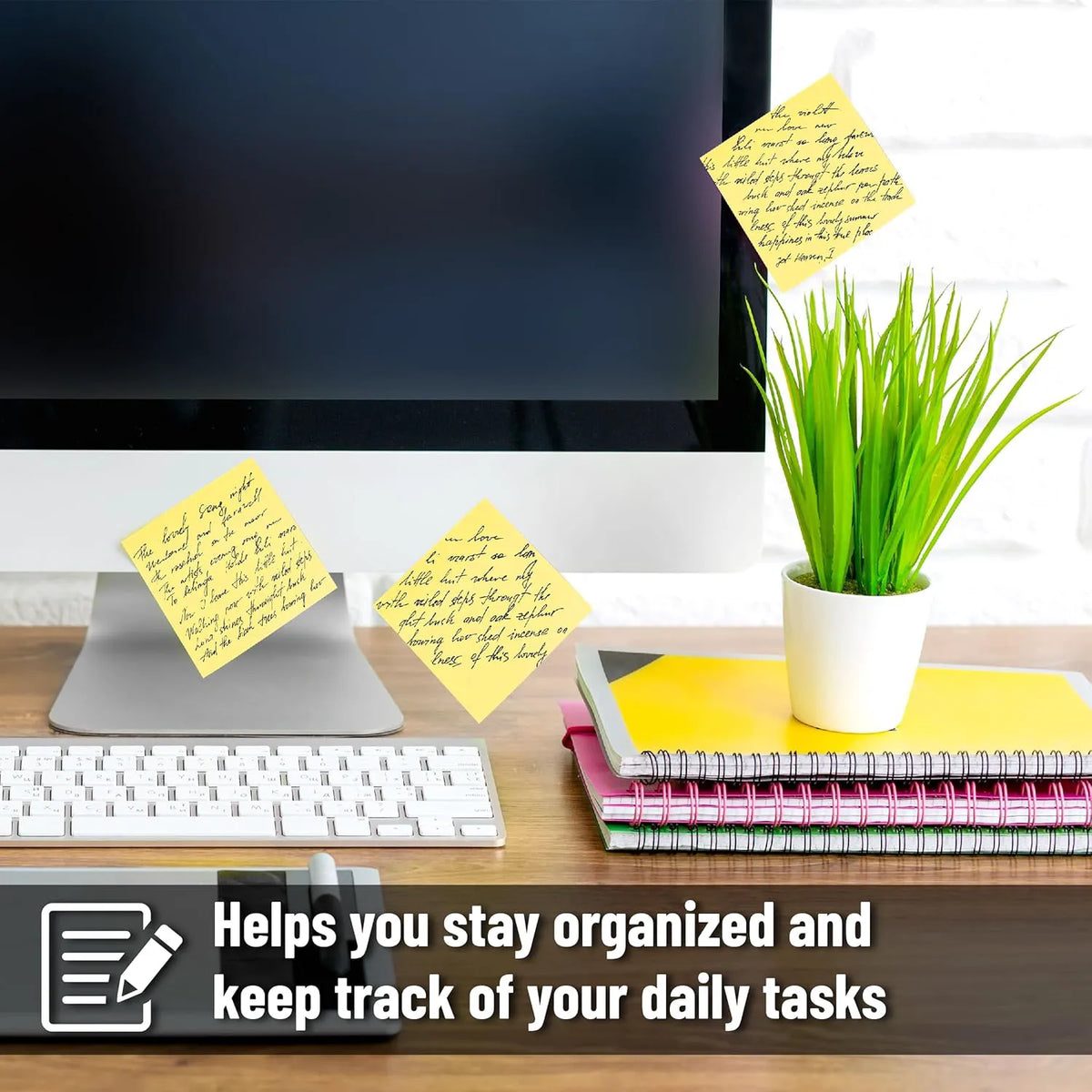 Bulk Yellow Sticky Notes 3x3, 48 Pads, 2880 Notes