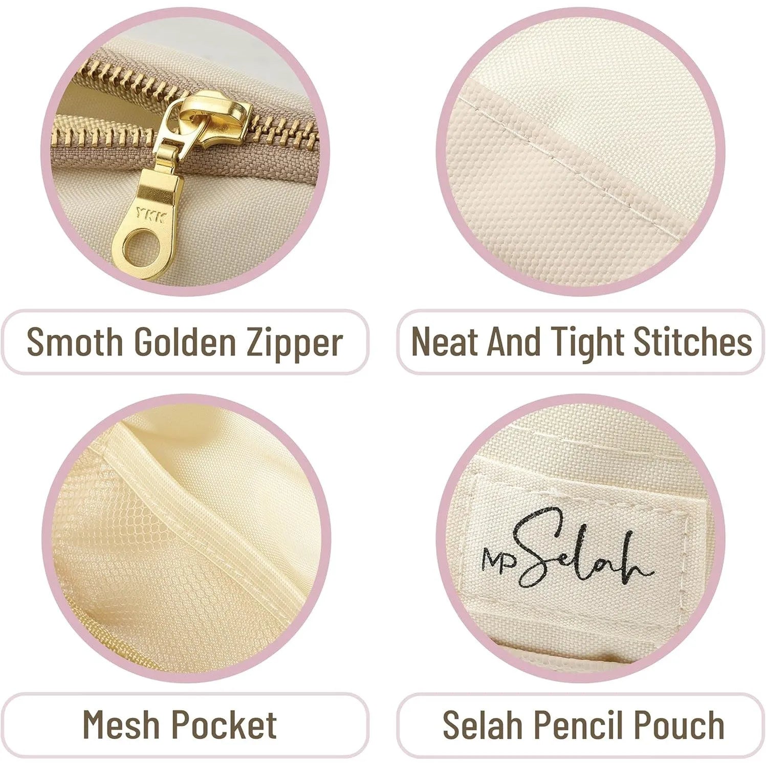 Mr. Pen Pencil Case - Rose Pink, Selah Theme Pencil Pouch