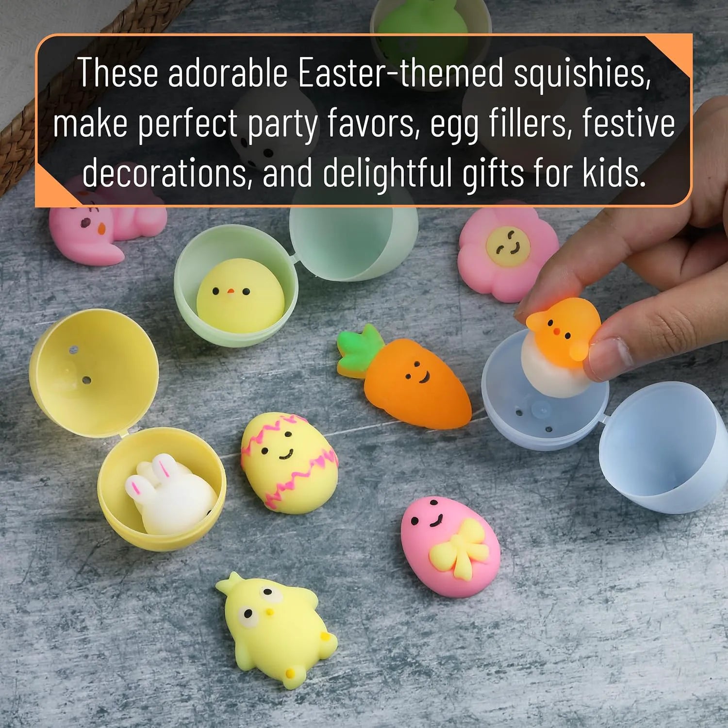 Easter Mochi Squishy Toys (12 Pack) - Cute Easter Designs