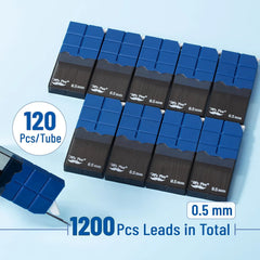 0.5 mm Mechanical Pencil Lead Refills - 10 Tubes (1200 Pieces)