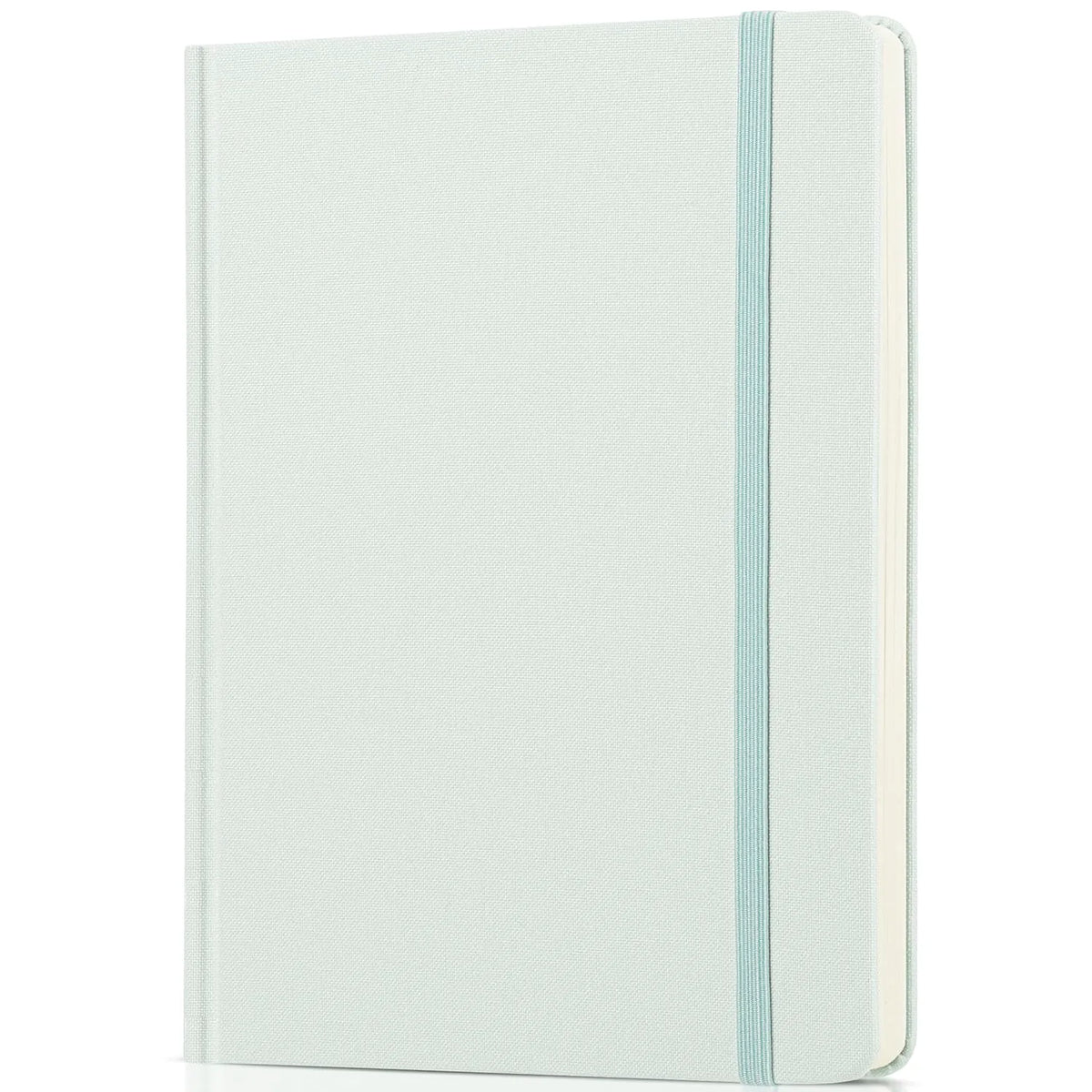 Mr. Pen Dotted Journal Notebook, 5.7" x 8.3", 160 Pages, Fabric Hardcover, Blue Bullet Journal