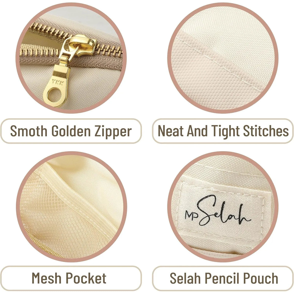 Mr. Pen Pencil Case - Rose Pink, Selah Theme Pencil Pouch