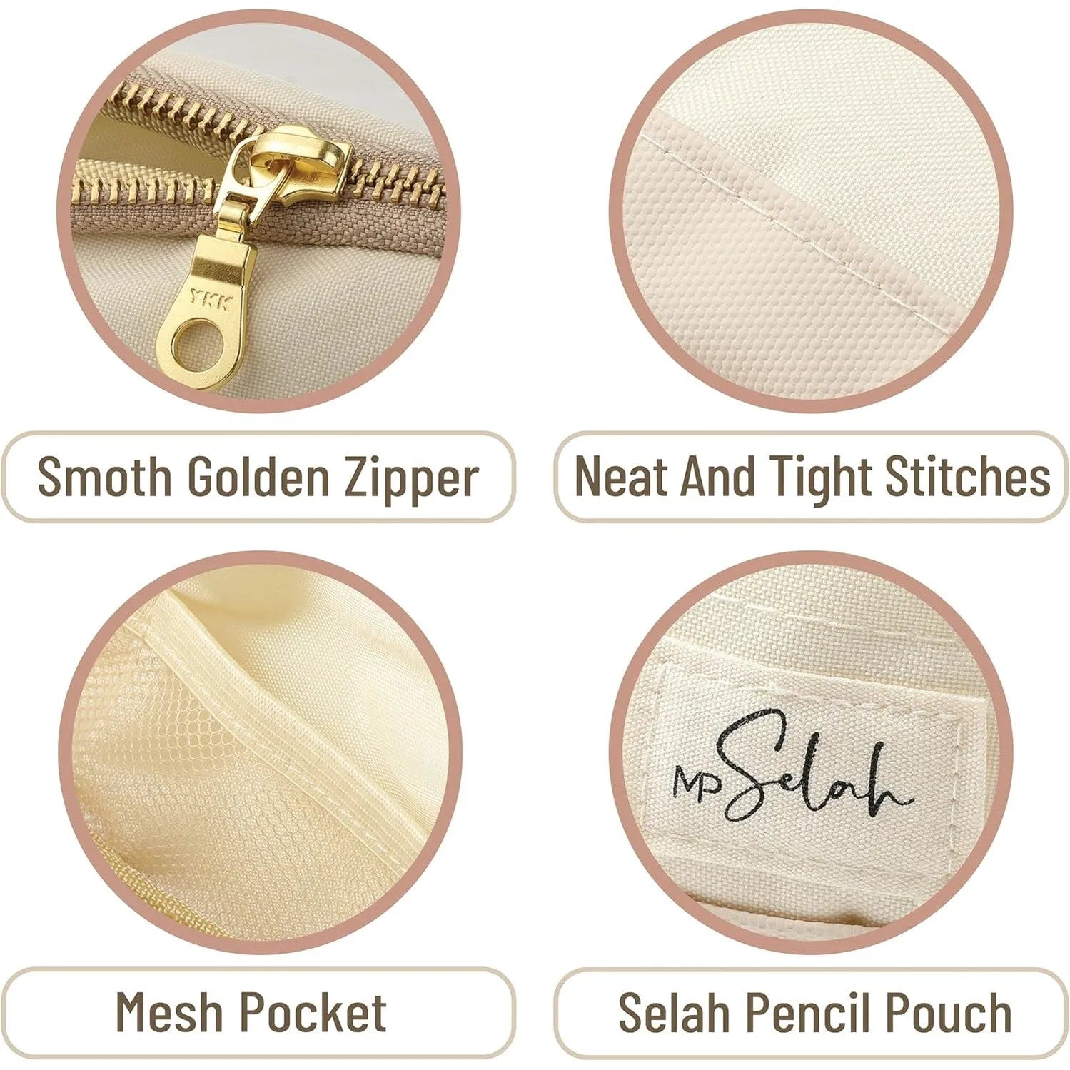 Mr. Pen Pencil Case - Brown Pencil Pouch, Pen Bag, Selah Pen Bag