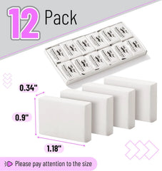 White Kneaded Erasers (12 Pack) - Moldable Art Erasers for Artists