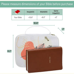 Mr. Pen Bible Cover for Women - Blush Bloom Floral Design, Carrying Case Bag for Girls
