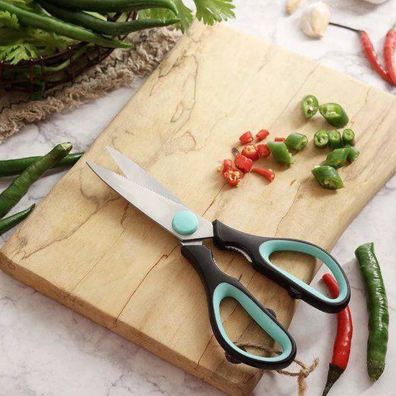 Kitchen Scissors 8 Inch, Stainless Steel Shears, Dishwasher Safe, for Meat and Food Cutting