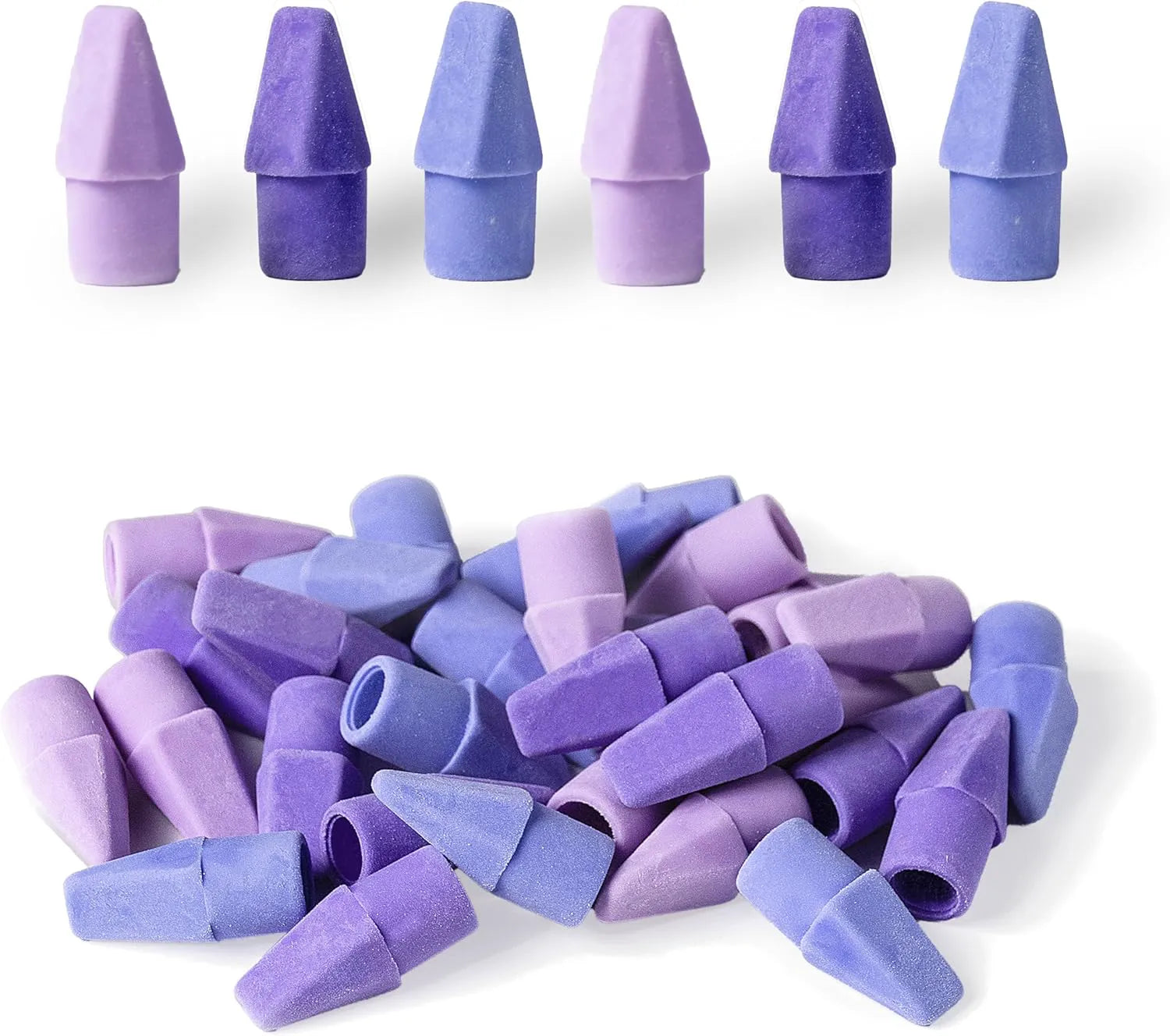 Colorful Latex-Free Pencil Eraser Toppers (30 Pack) – Smudge-Free