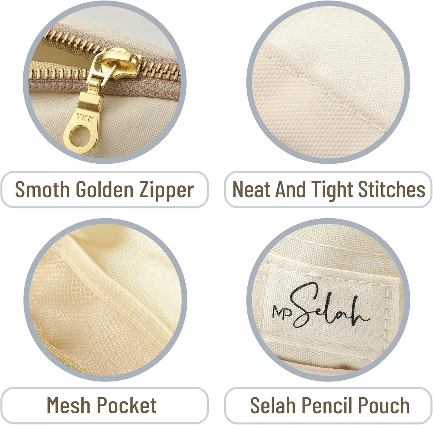 Mr. Pen Pencil Case - Light Blue Pencil Pouch, Pen Bag, Selah Pen Pouch