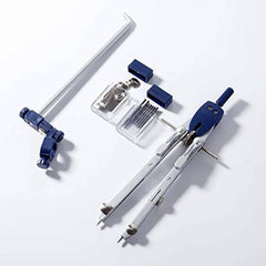 Professional Metal Compass with Wheel & Lock, Draw Up to 18"