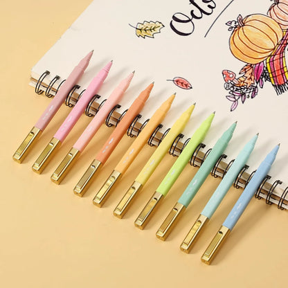 Aesthetic Bible Ballpoint Pens (10-Pack) - Assorted Colors, No-Bleed, Fast-Drying, 0.7mm Fine Point, Square Design