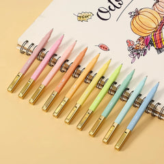 Aesthetic Bible Ballpoint Pens (10-Pack) - Assorted Colors, No-Bleed, Fast-Drying, 0.7mm Fine Point, Square Design