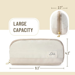 Mr. Pen Pencil Case - Cream Pencil Pouch & Bag (Selah Pen Case)