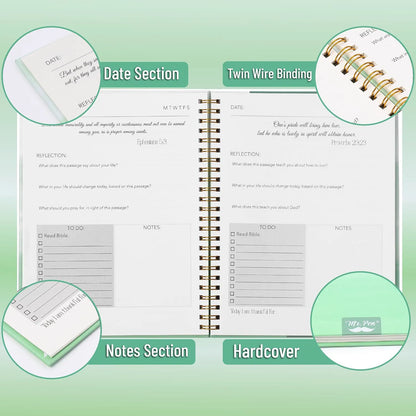 Mr. Pen Bible Journaling Kit for Women - Forest Mist Theme, Bible Study Supplies, Easter Gift