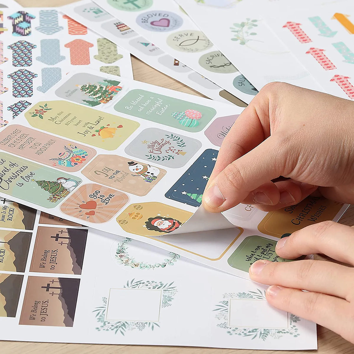 Christian & Bible Journaling Stickers - 31 Sheets, 1034 Pieces