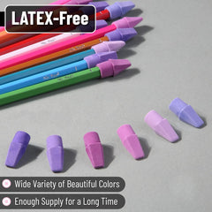Colorful Latex-Free Pencil Eraser Toppers (30 Pack) – Smudge-Free